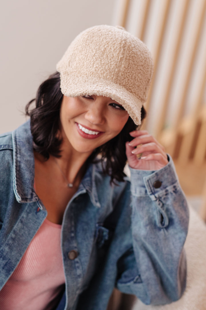 Cozy Style Sherpa Cap - Khaki