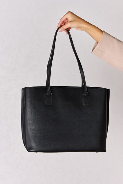 Elegant Essentials Faux Leather Tote Bag