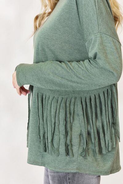 [FINAL SALE] Relaxed Days - Fringe-Detail Top