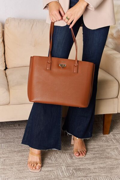 Elegant Essentials Faux Leather Tote Bag