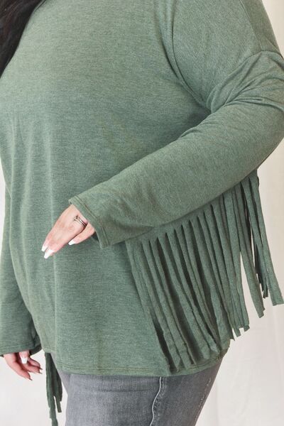 [FINAL SALE] Relaxed Days - Fringe-Detail Top