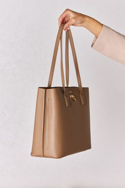 Elegant Essentials Faux Leather Tote Bag