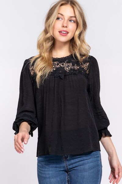 Effortless Fashion - Crochet Lace Blouse