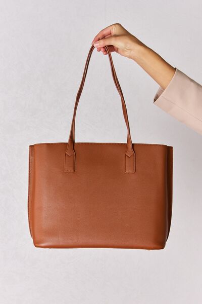 Elegant Essentials Faux Leather Tote Bag